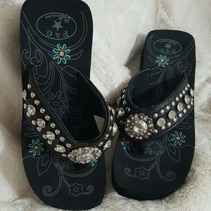 Blingy Flip Flops